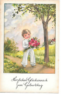 Illustrator - Hannes Petersen - Boy, Junge, Garçon, Ragazzo, Flowers, Fleurs, Blumen, Roses, Fiori - Petersen, Hannes