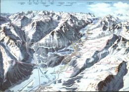 11695643 Oberengadin GR Panoramakarte St Moritz - Autres & Non Classés