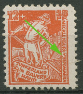 SBZ Mecklenburg-Vorpommern 1945 Bodenreform Mit Plattenfehler 25 B I Postfrisch - Other & Unclassified