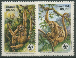 Brasilien 1984 WWF Naturschutz Tiere Spinnenaffe 2052/53 Postfrisch - Ongebruikt