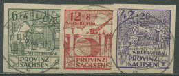 SBZ Provinz Sachsen 1946 Wiederaufbau 87/89 B Gestempelt - Altri & Non Classificati