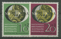 Bund 1951 Nationale Briefmarken-Ausstellung Wuppertal 141/42 Postfrisch - Unused Stamps