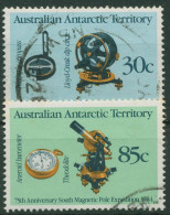 Austral. Antarktis 1984 75 J. Expedition Z. Magnetischen Südpol 61/62 Gestempelt - Usados