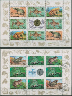 Korea (Nord) 1992 Tiere: Frösche Und Kröten 3340/45 K Gestempelt (C30563) - Corea Del Norte