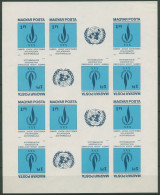 Ungarn 1979 Menschenrechtserklärung 3334 B ZD-Bogen Postfr. Geschnitten (C92834) - Ungebraucht