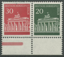 Berlin Zusammendrucke 1966 Brandenburger Tor W 42 UR Dgz. Postfrisch - Se-Tenant