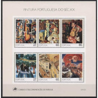 Portugal 1988 Gemälde Im 20. Jh. Block 62 Postfrisch (C91096) - Blocks & Kleinbögen