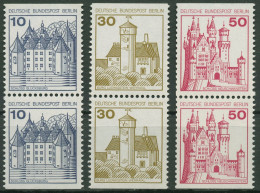 Berlin Zusammendrucke 1977 Burgen & Schlösser 532/36 C/D Paare Postfrisch - Zusammendrucke