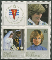 Falkland Dependencies 1982 21. Geburtstag Von Prinzessin Diana 112/15 Postfrisch - Islas Malvinas