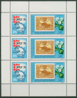 Ungarn 1978 CAPEX Kanada MiNr.2 Lilie Kleinbogen 3293 A K Postfrisch (C92832) - Blocks & Sheetlets