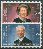 Liechtenstein 2002 Fürstenpaar Hans-Adam II. Fürstin Marie 1292/93 Postfrisch - Neufs
