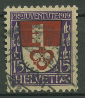 Schweiz 1919 Pro Juventute Wappen (II) 151 Gestempelt - Gebruikt