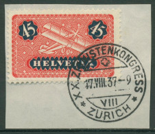 Schweiz 1923 Flugpostmarke 183 X Gestempelt, Briefstück - Oblitérés