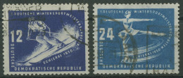DDR 1950 1. Wintersportmeisterschaften Der DDR 246/47 Gestempelt (R19572) - Used Stamps