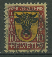 Schweiz 1918 Pro Juventute Wappen (I) 143 Gestempelt - Gebraucht