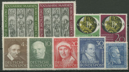 Bund 1951 Jahrgang Komplett, Ohne Posthornsatz (139/47) Postfrisch - Nuovi