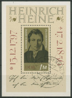 DDR 1972 Dichter Heinrich Heine Block 37 Gestempelt (C96751) - Autres & Non Classés