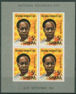Ghana 1961 Staatspräsident Kwame Nkrumah Block 5 Postfrisch (C29858) - Ghana (1957-...)