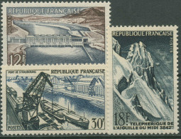 Frankreich 1956 Techni. Fortschritt Staudamm Seilbahn Hafen 1106/08 Postfrisch - Ongebruikt