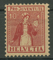 Schweiz 1917 Pro Juventute Trachten (III) 135 Mit Falz - Unused Stamps