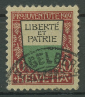 Schweiz 1919 Pro Juventute Wappen (II) 150 Gestempelt - Used Stamps