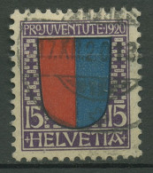 Schweiz 1920 Pro Juventute Wappen (III) 155 Gestempelt - Gebraucht