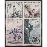 Frankreich 1956 Freimarken Sportarten 1100/03 Postfrisch - Neufs