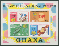 Ghana 1980 75 Jahre Rotary International Block 87 B Postfrisch (C29847) - Ghana (1957-...)