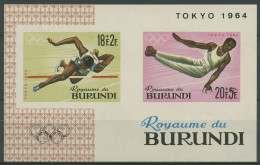 Burundi 1964 Olympische Sommerspiele In Tokio Block 5 B Postfrisch (C29863) - Unused Stamps