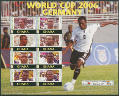 Ghana 2006 Fußball-WM In Deutschland Spieler 3847/54 II K Postfrisch (SG29857) - Ghana (1957-...)