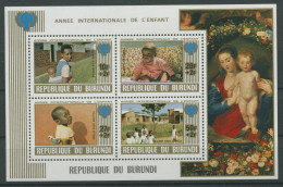 Burundi 1979 Internationales Jahr Des Kindes Block 109 A Postfrisch (C29861) - Unused Stamps