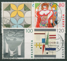 Schweiz 1993 Persönlichkeiten Frauen Kunstwerke 1506/09 Gestempelt - Used Stamps