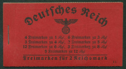 Dt. Reich 1940/41 Markenheftchen Hindenburg MH 39.1 Postfrisch, Bügig - Booklets