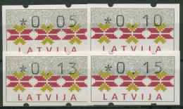 Lettland 1994 Automatenmarken Satz 0,05/0,10/0,13/0,15 ATM 1 S 2 Postfrisch - Letonia
