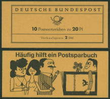 Bund 1963 Bach Markenheftchen MH 9 U RLV Ib Type B Postfrisch - Andere & Zonder Classificatie