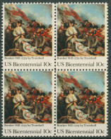 USA 1975 Unabhängigkeitskrieg Schlacht Von Bunker Hill 1174 4er-Block Postfrisch - Unused Stamps