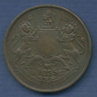 Brit. East India Company 1/2 Anna 1835, KM 447.1 Ss (m3622) - Colonies