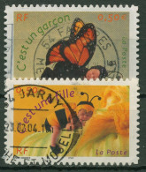 Frankreich 2004 Grußmarken Geburt 3778/79 Gestempelt - Used Stamps