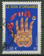Frankreich 2004 Organspenden 3821 Gestempelt - Usados