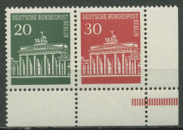 Berlin Zusammendrucke 1970 Brandenburger Tor Ecke ER W 45.4 Postfrisch - Se-Tenant