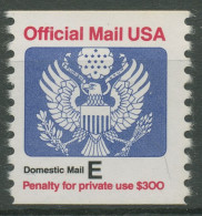USA 1988 Dienstmarke Staatswappen D 110 Postfrisch - Servizio