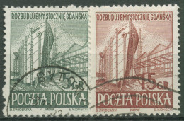 Polen 1952 Schiffswerften Danzig Schiffbau 775/76 Gestempelt - Used Stamps