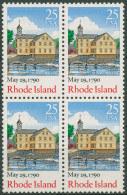 USA 1990 Rhode Island Slater-Mühle 2091 4er-Block Postfrisch - Nuevos