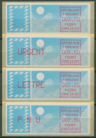 Frankreich ATM 1985 Taube Satz 2,00/2,20/3,70/5,60 ATM 6.1 Zd ZS 4 Postfrisch - 1985 Papier « Carrier »