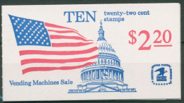 USA 1985 Flagge Capitol Markenheftchen MH 110 A Postfrisch (C62345) - 3. 1981-...