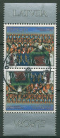 Lettland 1998 Europa CEPT Feste Feiertage Chor Kehrdruckpaar 476 KD Gestempelt - Lettland