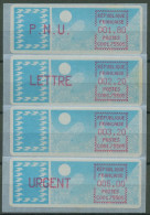 Frankreich ATM 1985 Taube Satz 1,80/2,20/3,20/5,00 ATM 6.8 Xd ZS 2 Postfrisch - 1985 Papier « Carrier »