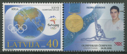 Lettland 2000 Olympia Sommerspiele Sydney Olympiasieger 534 Zf Postfrisch - Lettonie