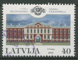 Lettland 2000 Schloss Jelgava 527 Gestempelt - Lettland