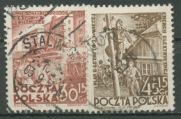 Polen 1952 Sechsjahresplan Wohnungsbau 746/47 Gestempelt - Used Stamps